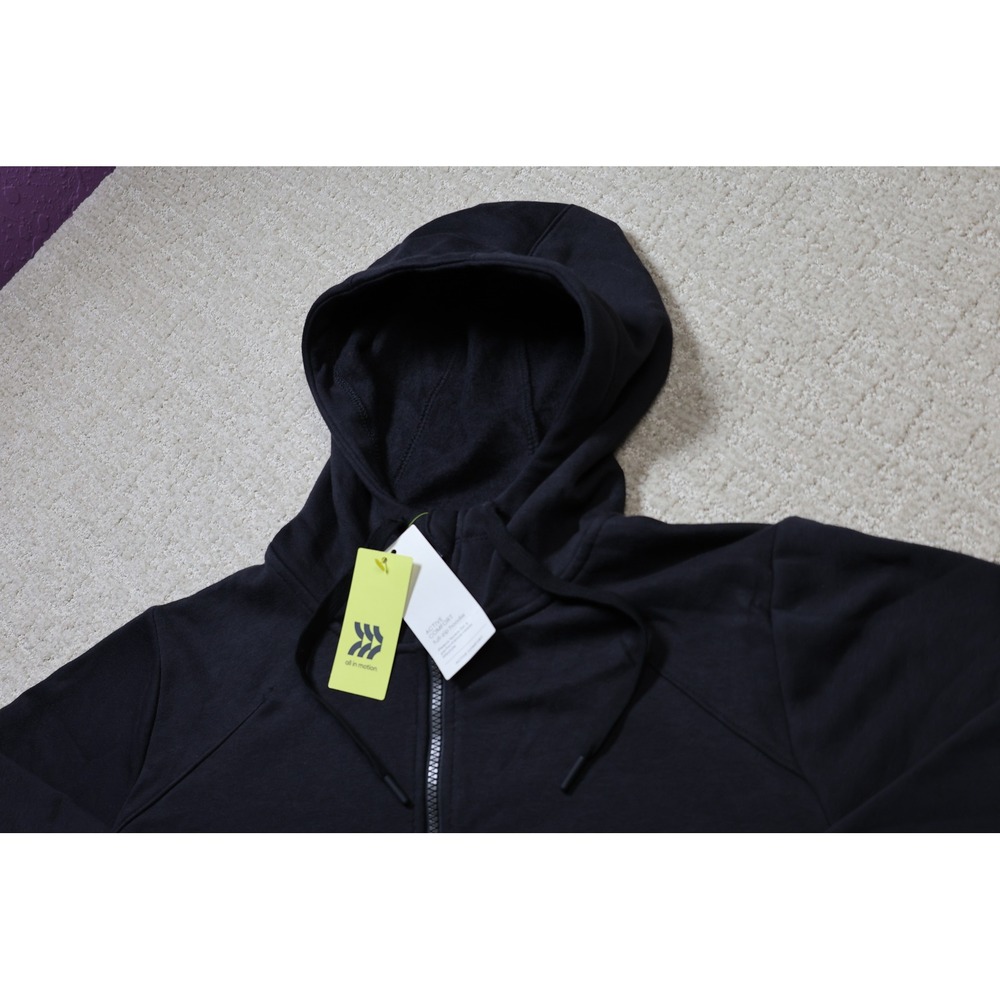 All in Motion Womens Active Comfort Full Zip Hoodie Black XL 214 14 1663 - Picture 3 of 8